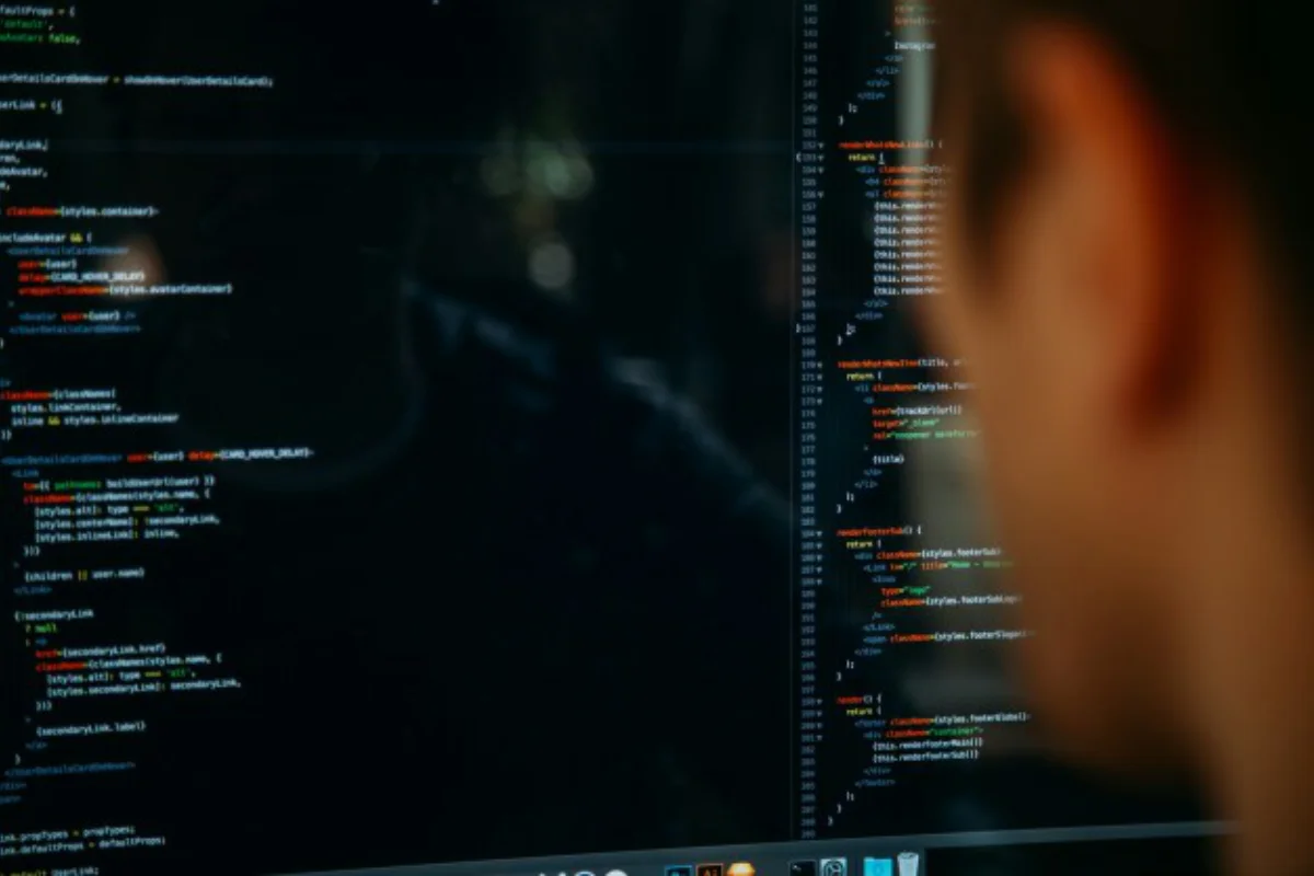 looking at code screen